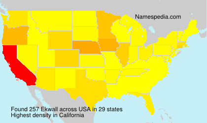 Surname Ekwall in USA Surname Ekwall in USA