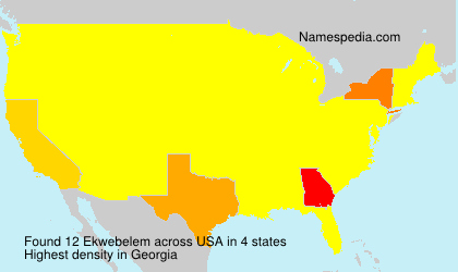 Surname Ekwebelem in USA Surname Ekwebelem in USA