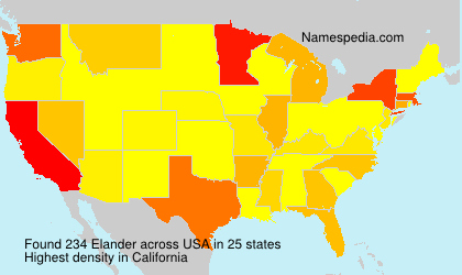 Surname Elander in USA Surname Elander in USA