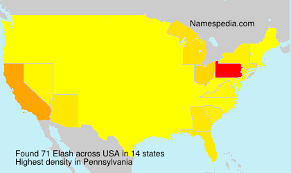 Surname Elash in USA Surname Elash in USA