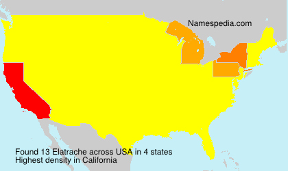 Surname Elatrache in USA Surname Elatrache in USA