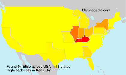 Surname Elble in USA Surname Elble in USA