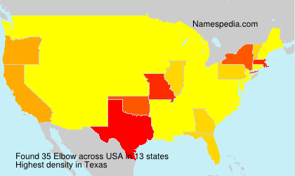 Surname Elbow in USA Surname Elbow in USA