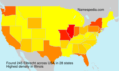Surname Elbrecht in USA Surname Elbrecht in USA