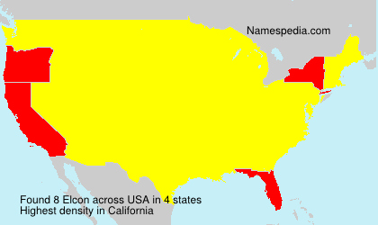 Surname Elcon in USA Surname Elcon in USA