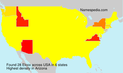Surname Elcox in USA Surname Elcox in USA