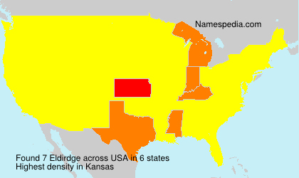 Surname Eldirdge in USA Surname Eldirdge in USA