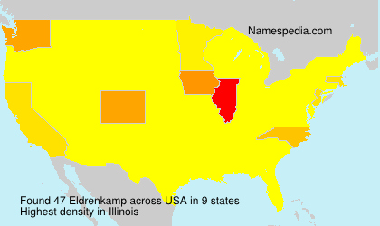 Surname Eldrenkamp in USA Surname Eldrenkamp in USA