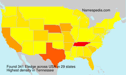 Surname Eledge in USA Surname Eledge in USA