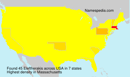 Surname Eleftherakis in USA Surname Eleftherakis in USA