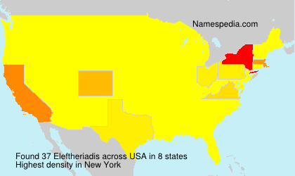 Surname Eleftheriadis in USA Surname Eleftheriadis in USA