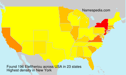 Surname Eleftheriou in USA Surname Eleftheriou in USA