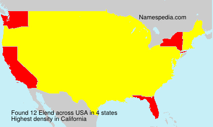 Surname Elend in USA Surname Elend in USA