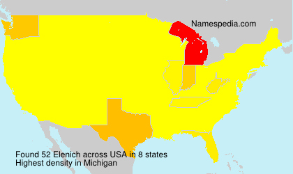 Surname Elenich in USA