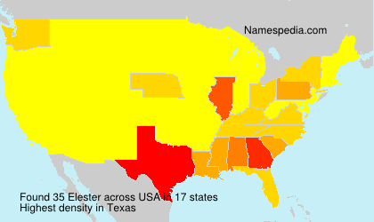 Surname Elester in USA Surname Elester in USA