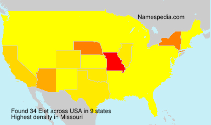 Surname Elet in USA Surname Elet in USA