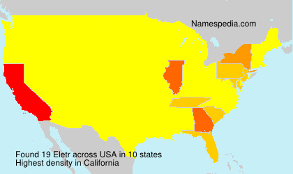 Surname Eletr in USA Surname Eletr in USA