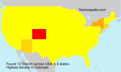 Surname Elevich in USA Surname Elevich in USA