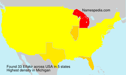 Surname Elfakir in USA Surname Elfakir in USA