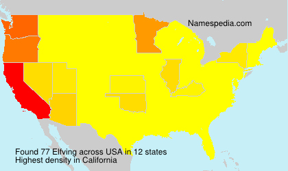 Surname Elfving in USA Surname Elfving in USA