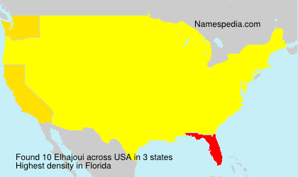 Surname Elhajoui in USA Surname Elhajoui in USA