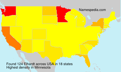 Surname Elhardt in USA