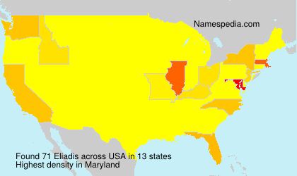 Surname Eliadis in USA Surname Eliadis in USA