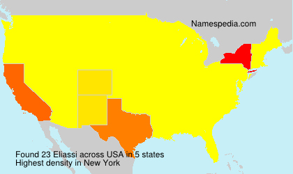 Surname Eliassi in USA Surname Eliassi in USA