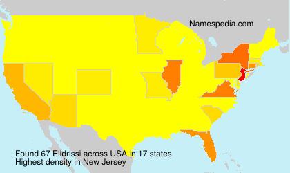 Surname Elidrissi in USA Surname Elidrissi in USA