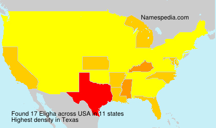 Surname Eligha in USA Surname Eligha in USA