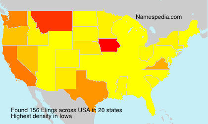 Surname Elings in USA Surname Elings in USA