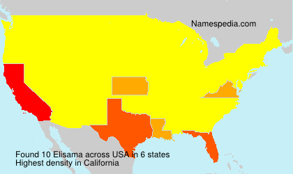 Surname Elisama in USA Surname Elisama in USA