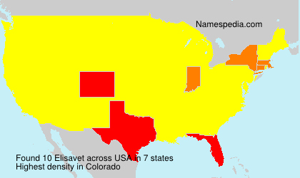 Surname Elisavet in USA Surname Elisavet in USA