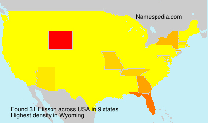Surname Elisson in USA Surname Elisson in USA