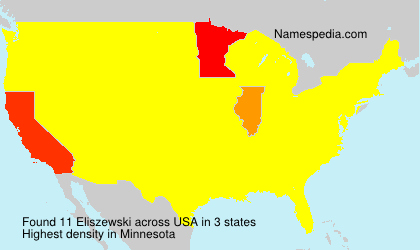 Surname Eliszewski in USA Surname Eliszewski in USA