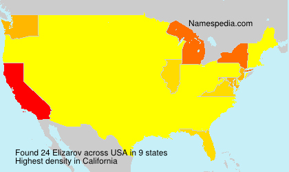 Surname Elizarov in USA Surname Elizarov in USA