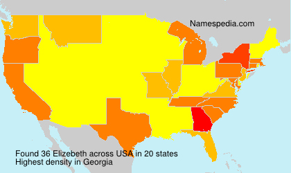 Surname Elizebeth in USA Surname Elizebeth in USA