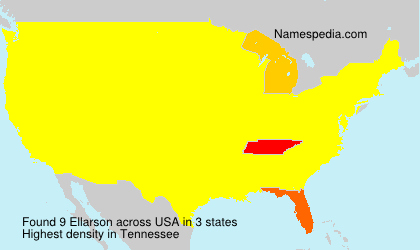 Surname Ellarson in USA Surname Ellarson in USA