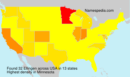 Surname Ellingen in USA Surname Ellingen in USA