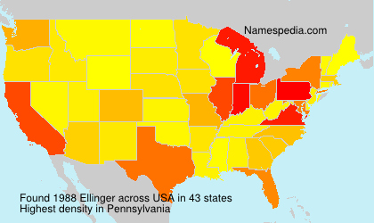 Surname Ellinger in USA Surname Ellinger in USA