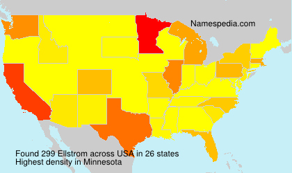 Surname Ellstrom in USA Surname Ellstrom in USA