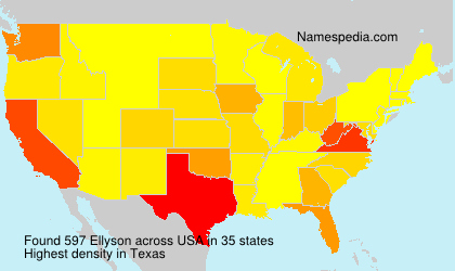 Surname Ellyson in USA Surname Ellyson in USA