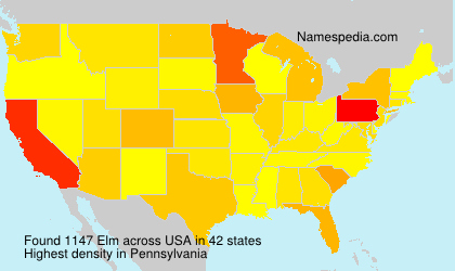 Surname Elm in USA Surname Elm in USA