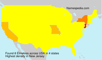 Surname Elmekies in USA Surname Elmekies in USA