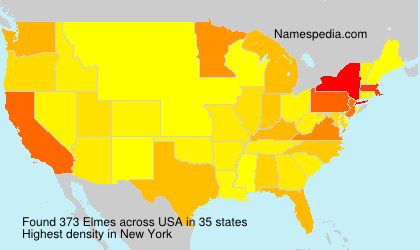 Surname Elmes in USA Surname Elmes in USA