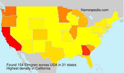 Surname Elmgren in USA Surname Elmgren in USA