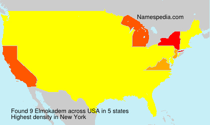 Surname Elmokadem in USA Surname Elmokadem in USA
