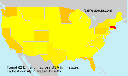 Surname Elmstrom in USA Surname Elmstrom in USA