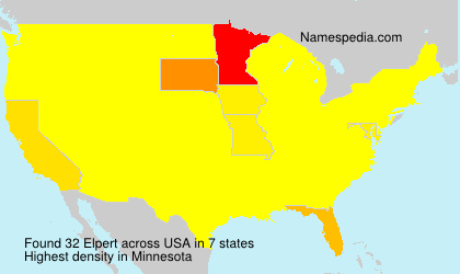 Surname Elpert in USA Surname Elpert in USA
