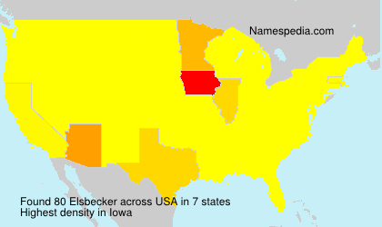 Surname Elsbecker in USA Surname Elsbecker in USA